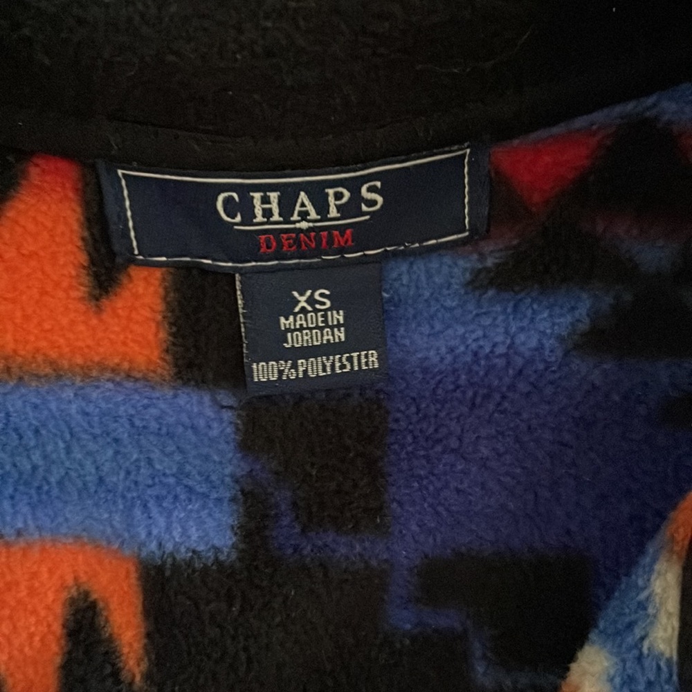 COPY - Chaps Aztec Print Fleece Vest - Picture 2 of 5